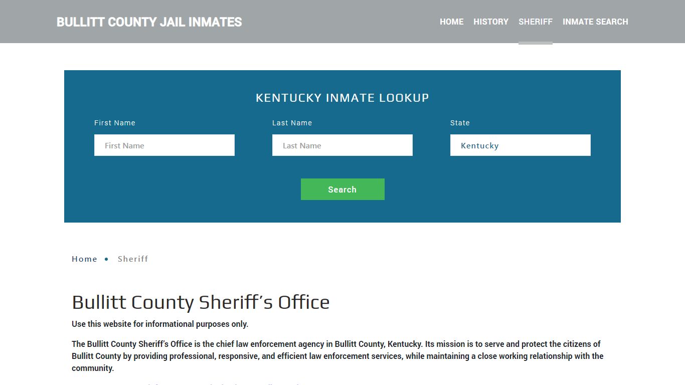 Bullitt County Sheriff, KY Arrest Warrant Lookup